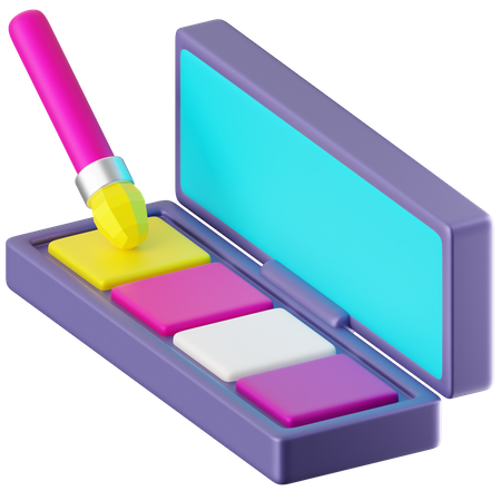 Makeup Palette  3D Icon