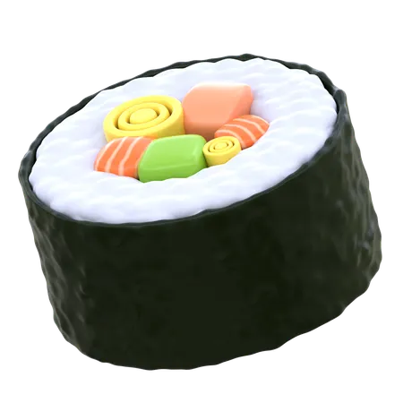 Sushi maki  3D Icon