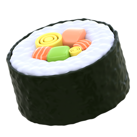 Maki Sushi  3D Icon