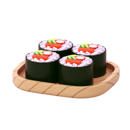 Maki Sushi  3D Icon