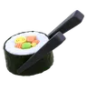 Maki Sushi With Chopstick