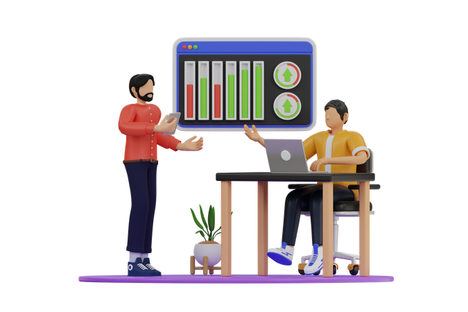 Making Business Growth  3D Icon