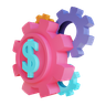 making money 3d logo