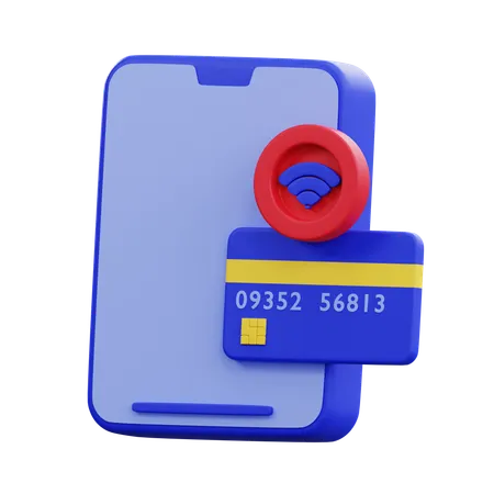 Making Wireless Card Payment  3D Icon