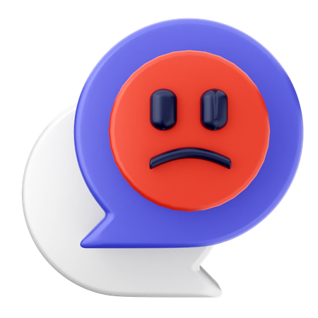 Reseña de mala calificación de emojis  3D Icon