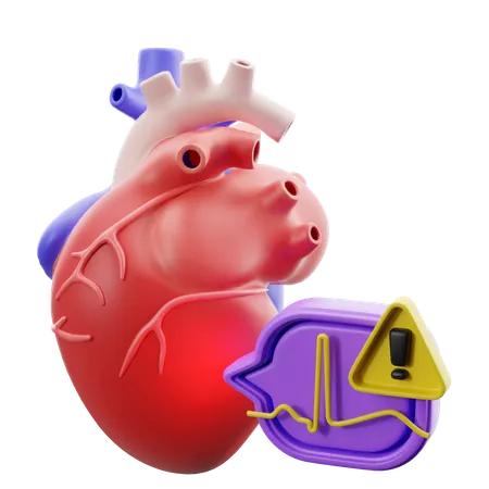 Maladie cardiaque arythmie cardiaque  3D Icon