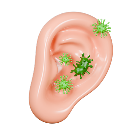 Maladies de l'oreille  3D Icon