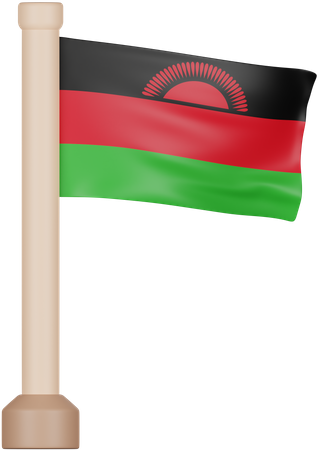 Malawi flagge  3D Icon