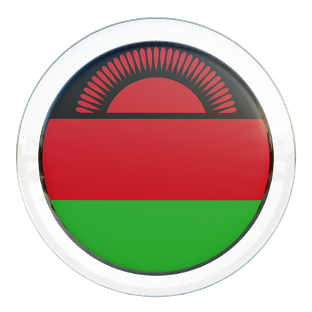 Malawi Round Flag  3D Icon