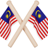 3d for malaysia flag