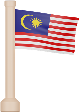 Malaysia Flag  3D Icon
