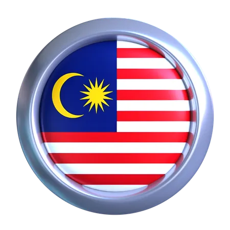 Malaysia Flag Emblem  3D Icon