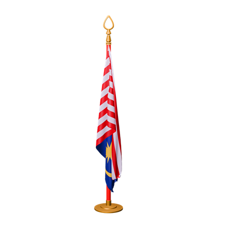 Malaysische Flagge  3D Icon