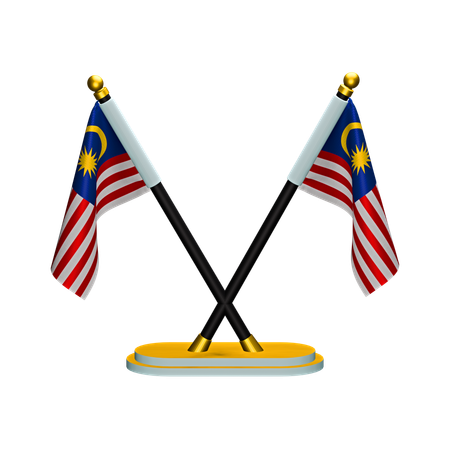 Malaysische Flagge  3D Icon