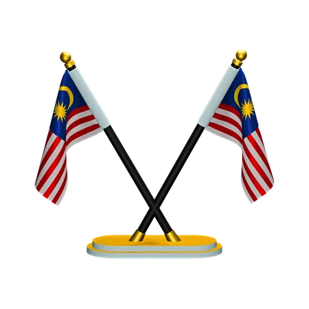 Malaysische Flagge  3D Icon