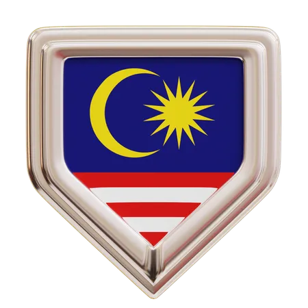 Malaysische Flagge  3D Icon