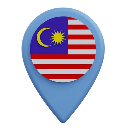 Malaysia Location  3D Icon