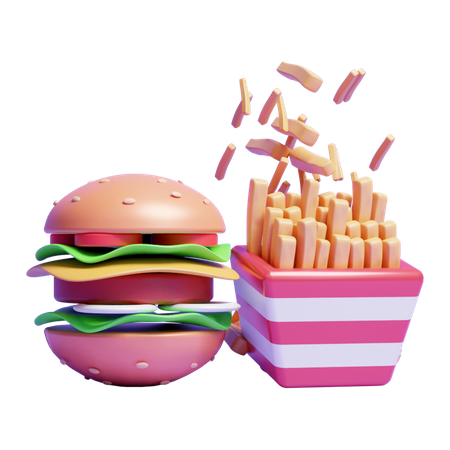 Malbouffe  3D Icon