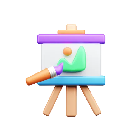 Malbrett  3D Icon