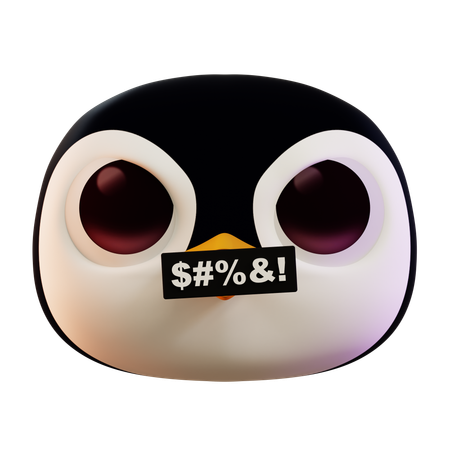 Emoji de la maldición del pingüino  3D Icon