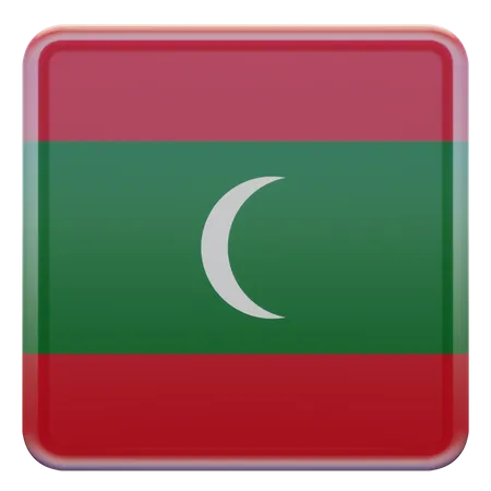 Maldives Flag  3D Flag