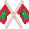 maldives flag emoji 3d