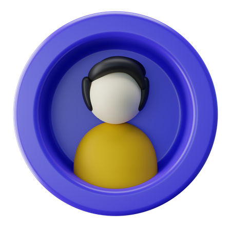 Mâle  3D Icon