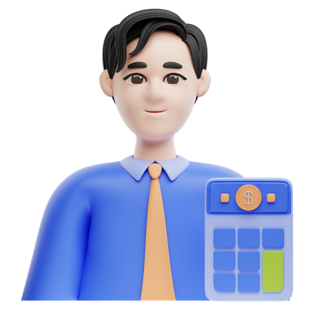 Male Accountant  3D Icon