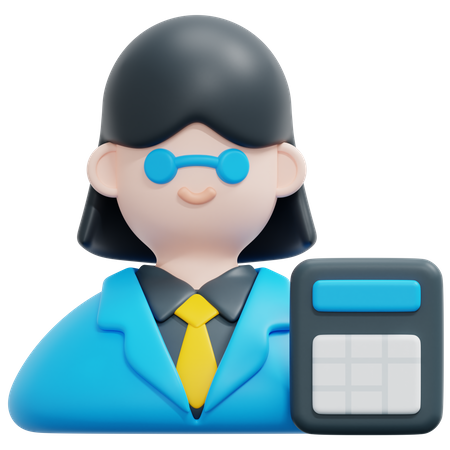 Male Accountant  3D Icon