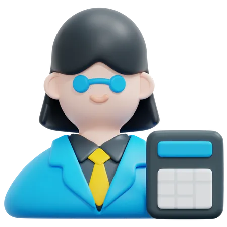 Male Accountant  3D Icon