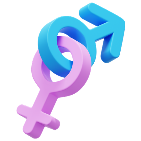 Male And Female  3D Icon