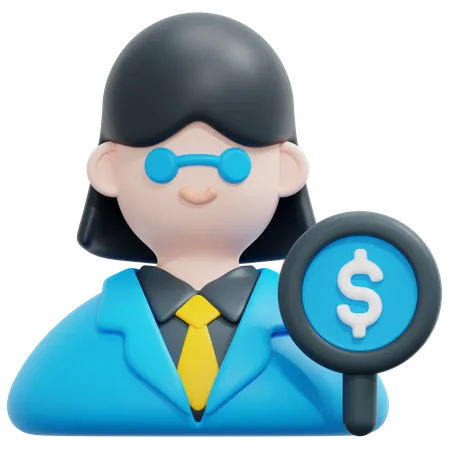 Male Auditor  3D Icon