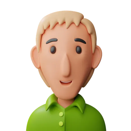 Male avatar  3D Icon