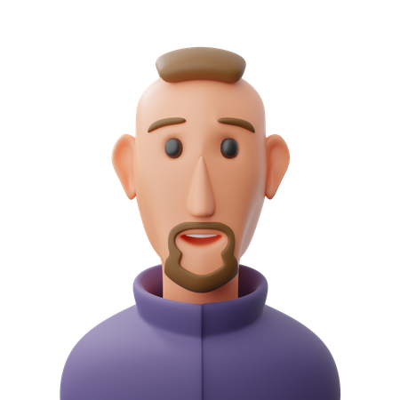 Male avatar  3D Icon