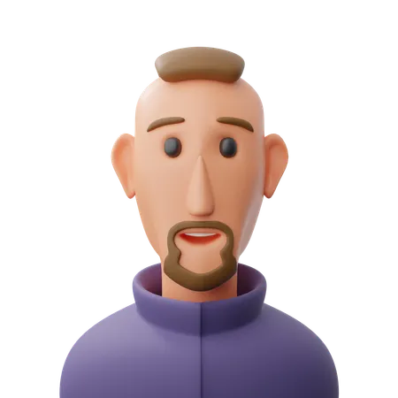 Male avatar  3D Icon