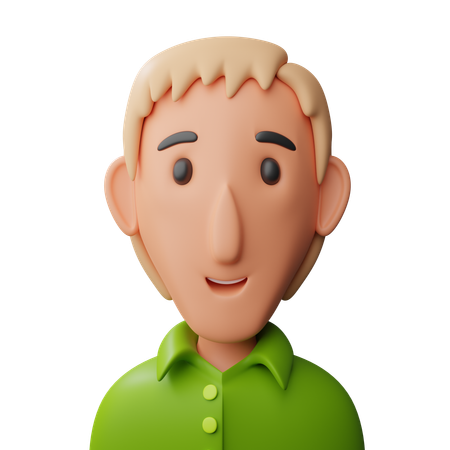 Male avatar  3D Icon