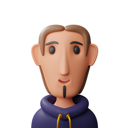 Male avatar  3D Icon