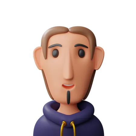 Male avatar  3D Icon