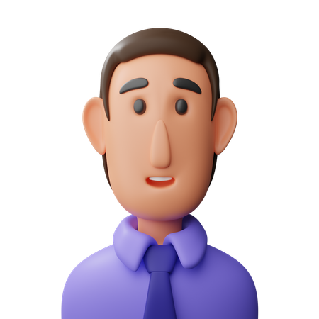 Male avatar  3D Icon