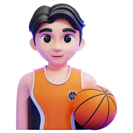Male basketball player  3D Icon