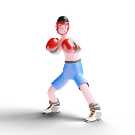 Male Boxer  3D Icon