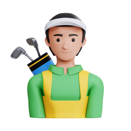 Male Caddie  3D Icon