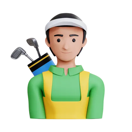 Male Caddie  3D Icon