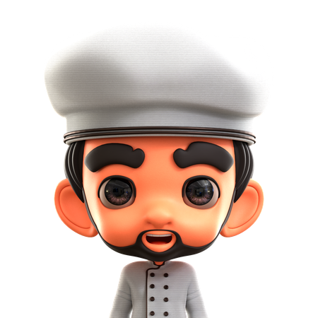 Male Chef  3D Icon