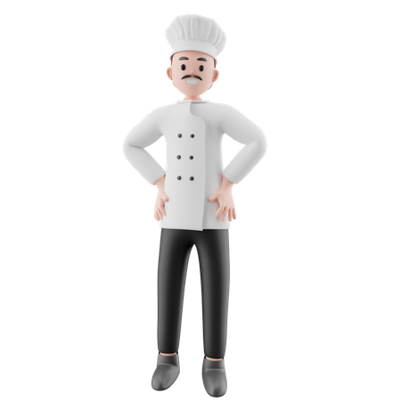 Male Chef  3D Illustration