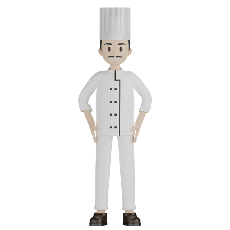 Male Chef  3D Illustration