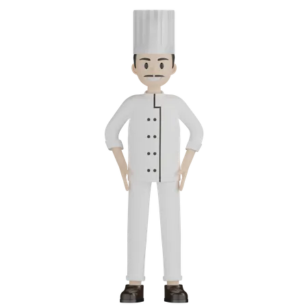 Male Chef  3D Illustration