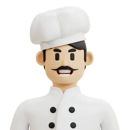 Male Chef Character 3D Icon