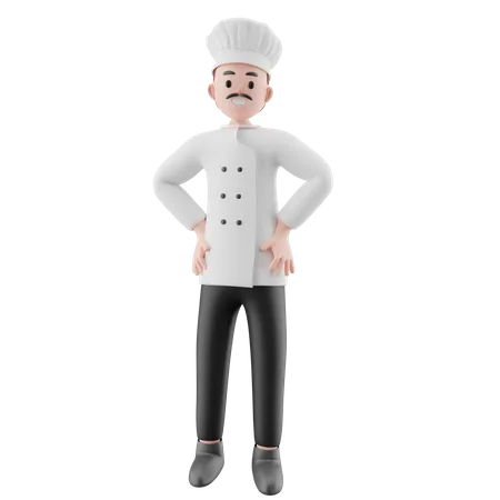 Male Chef  3D Illustration