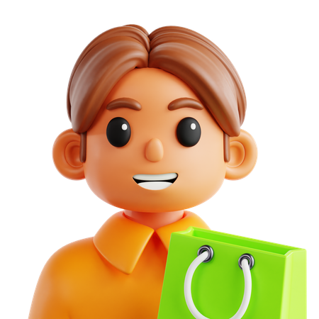 男性客  3D Icon